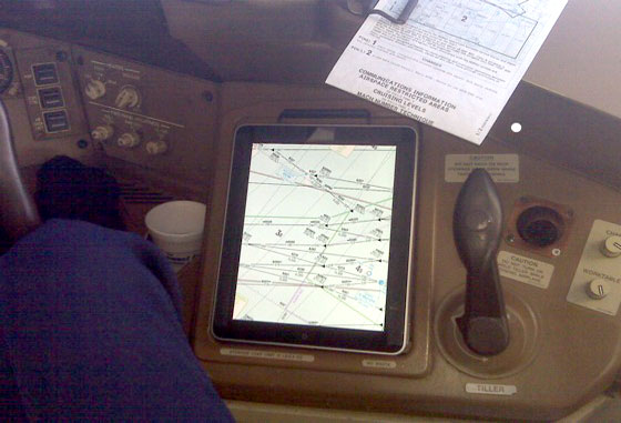 iPad em modo avião