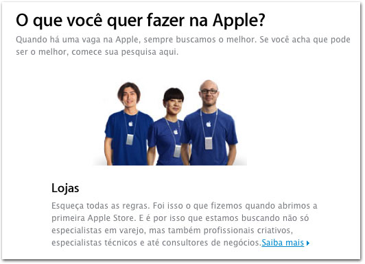 Empregos na Apple Store
