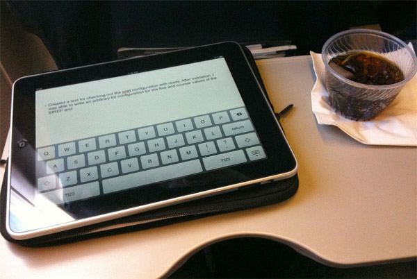 Voando com o iPad