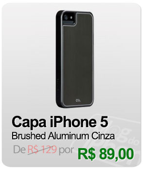Capa iPhone 5 Case-Mate - Brushed Aluminum Cinza