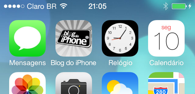 iOS 7 - Relógio
