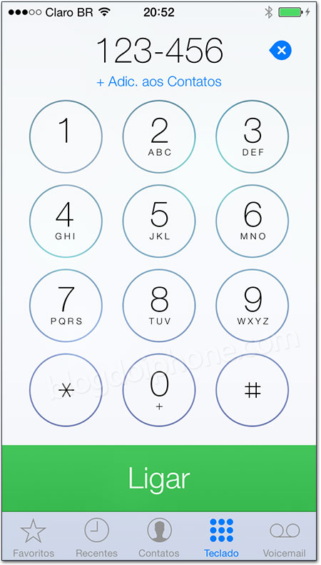 iOS 7 - Telefone
