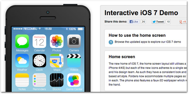 iOS 7 interativo