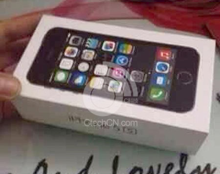 Suposta caixa do iPhone 5S