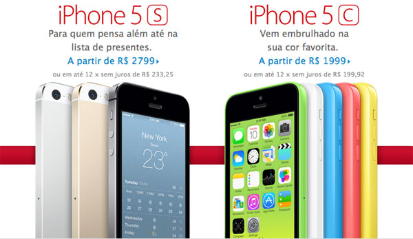 iPhone 5s e 5c