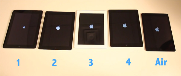 Comparação iPads