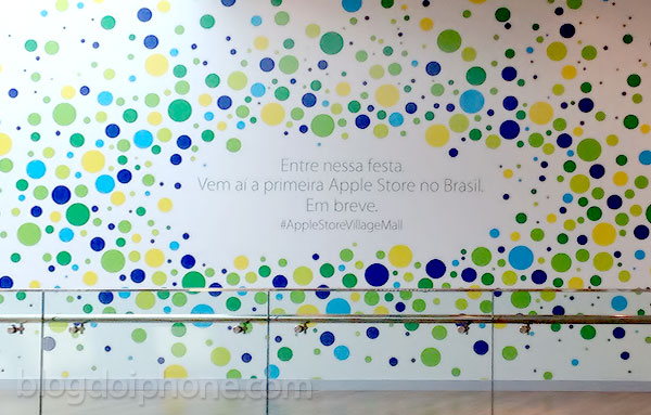 Tapume Apple Store Rio