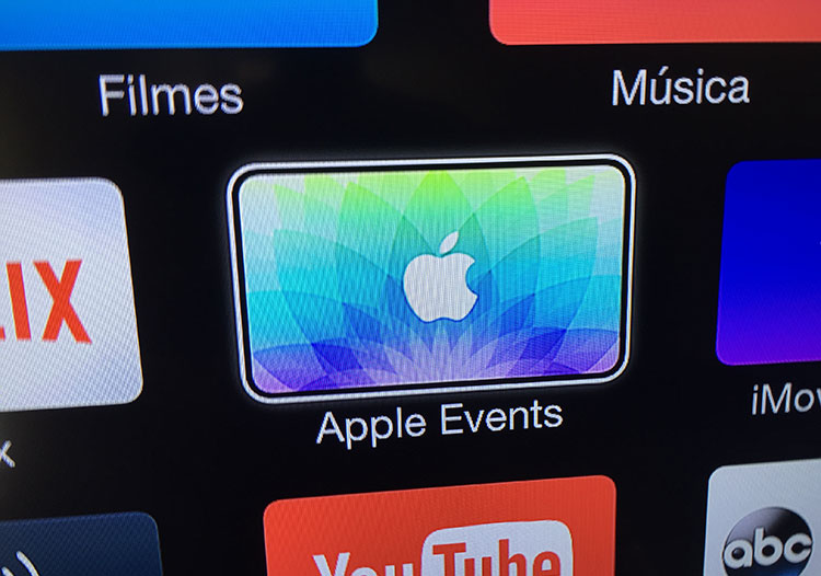 Eventos Apple na Apple TV