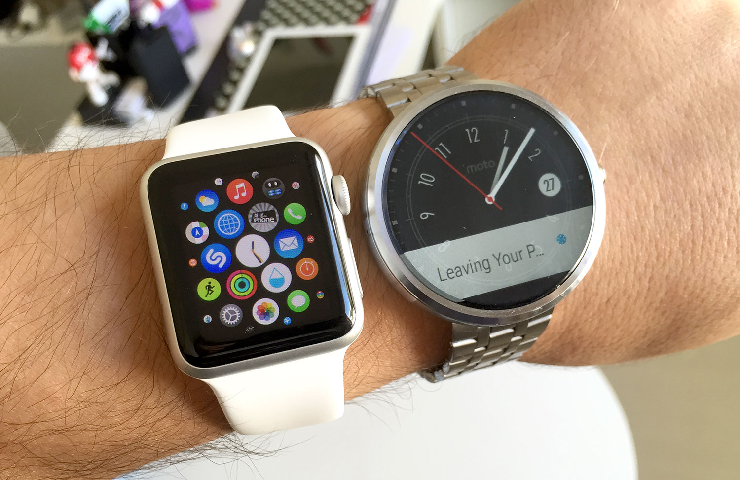 Apple Watch e Moto 360