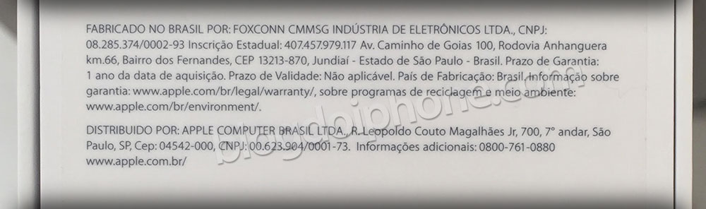 iPhone 6 Fabricado no Brasil