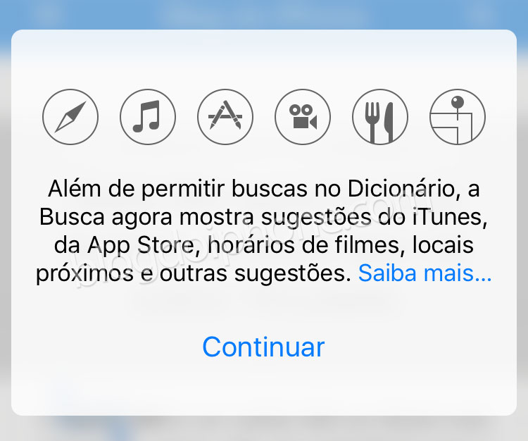 iOS 10 Buscas