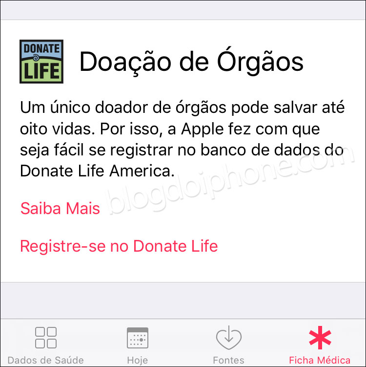 iOS 10 Doação