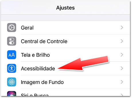 iOS 13 Acessibilidade