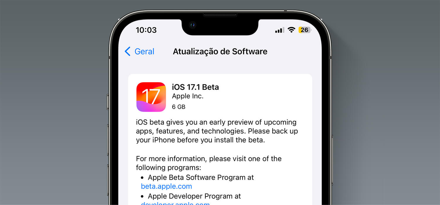 iOS 17.1 beta