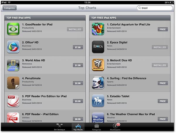 iPad Store no Brasil