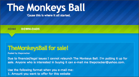 The Monkeys Ball foi por muito tempo referência na distribuição ilegal de aplicativos
