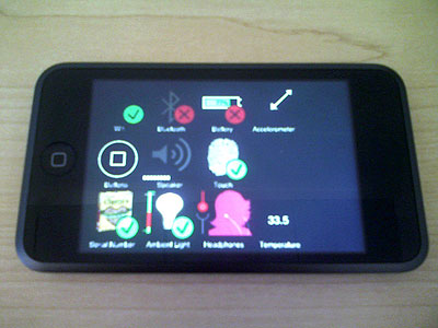 iPod em diagnostic modo