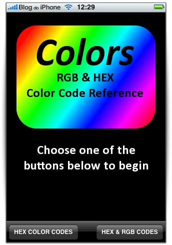 Guia de cores no iPhone