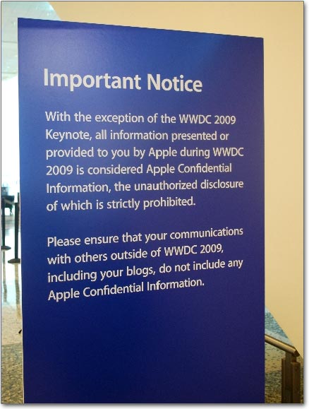 Proibido vazar informações na WWDC