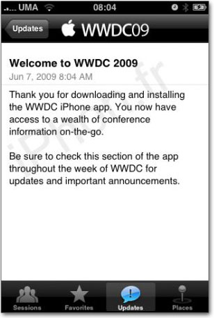 Aplicativo especial WWDC