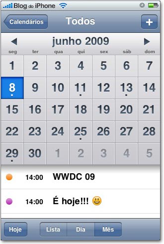 Dia da apresentação de abertura da WWDC 09