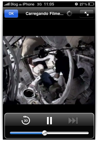 Veja o momento exato de quando o astronauta vai fazer pipi