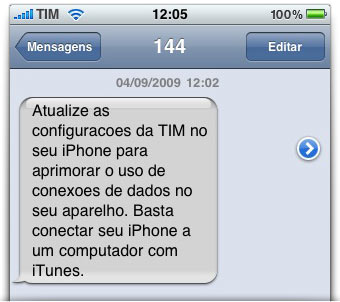 SMS da TIM