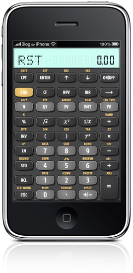 Calculadora da Texas Instruments no iPhone