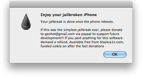 Enjoy your jailbroken iPhone