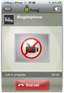 Chamadas de iPhone para iPhone sem vídeo