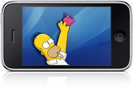 Simpsons no iPhone