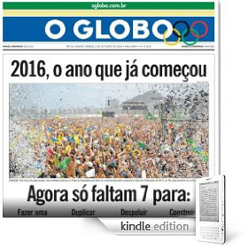 O Globo em formato Kindle