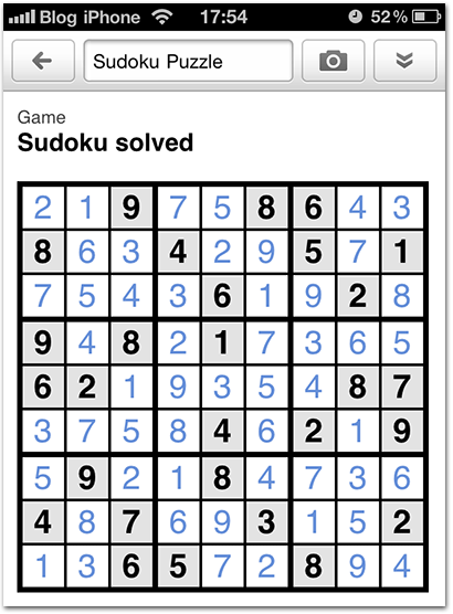 Google Goggles aprende a resolver jogos de Sudoku - Jornal O Globo