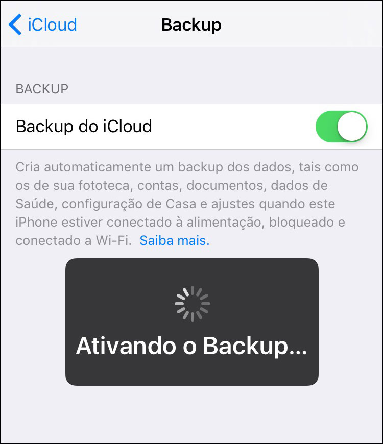 iCloud backup