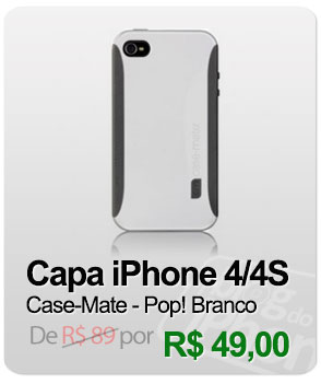 Capa iPhone 4/4S Case-Mate - Pop! Branco