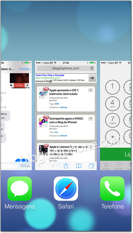 iOS 7 - Multitarefa
