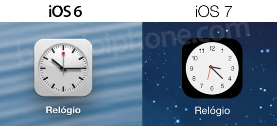 Relógio iOS 7