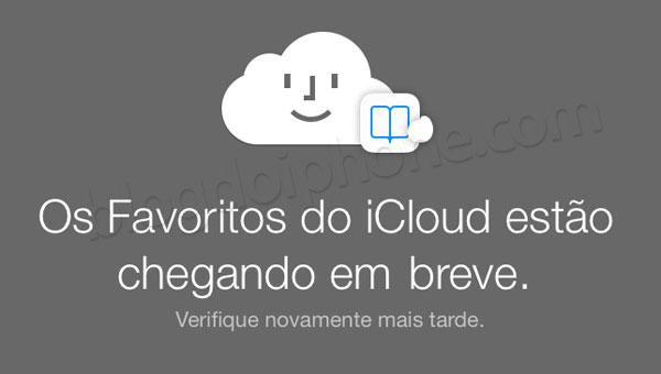 Favoritos pelo iCloud