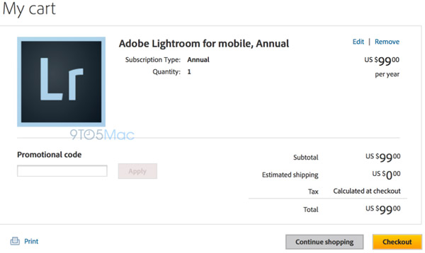 Adobe Lightroom