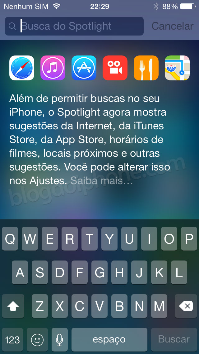 Spotlight iOS 8