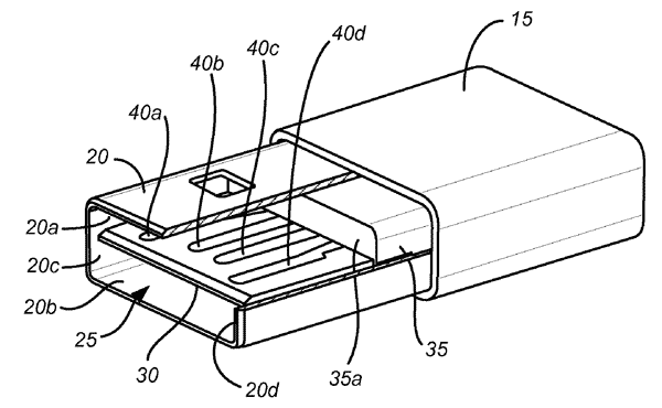 Patente USB reversível