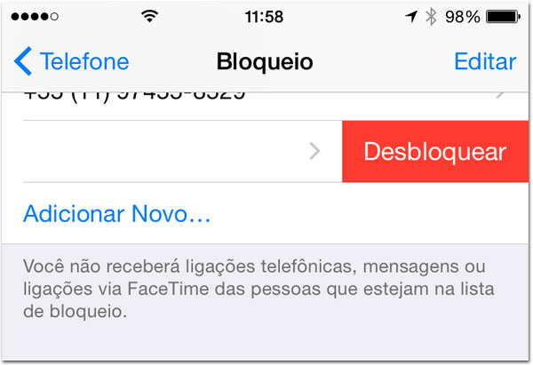 Bloqueio iOS