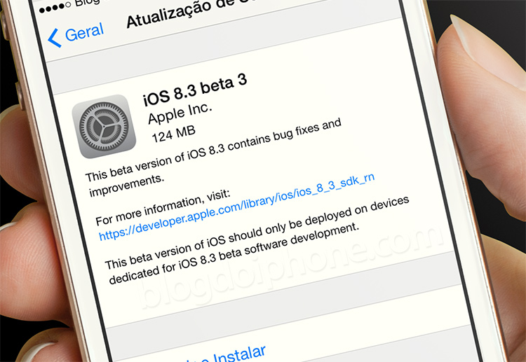 beta iOS 8.3