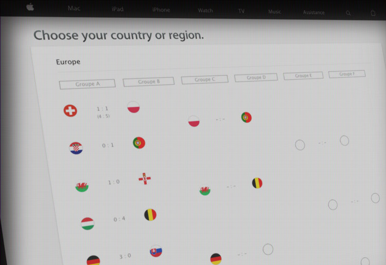 Apple esconde a tabela da Eurocopa em seu site » Blog do ...