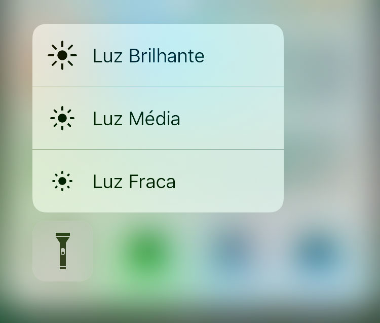iOS 10 lanterna