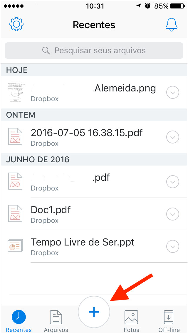 Tutorial Scanner com Dropbox