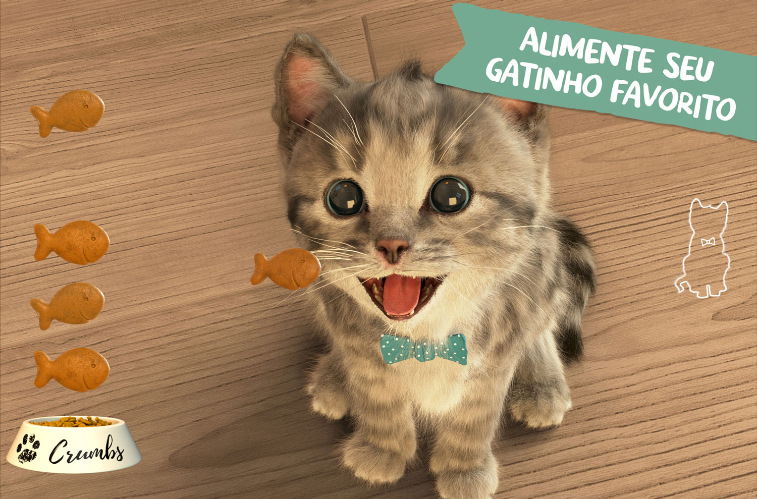 Brinque com um gato virtual no seu iPhone ou iPad »