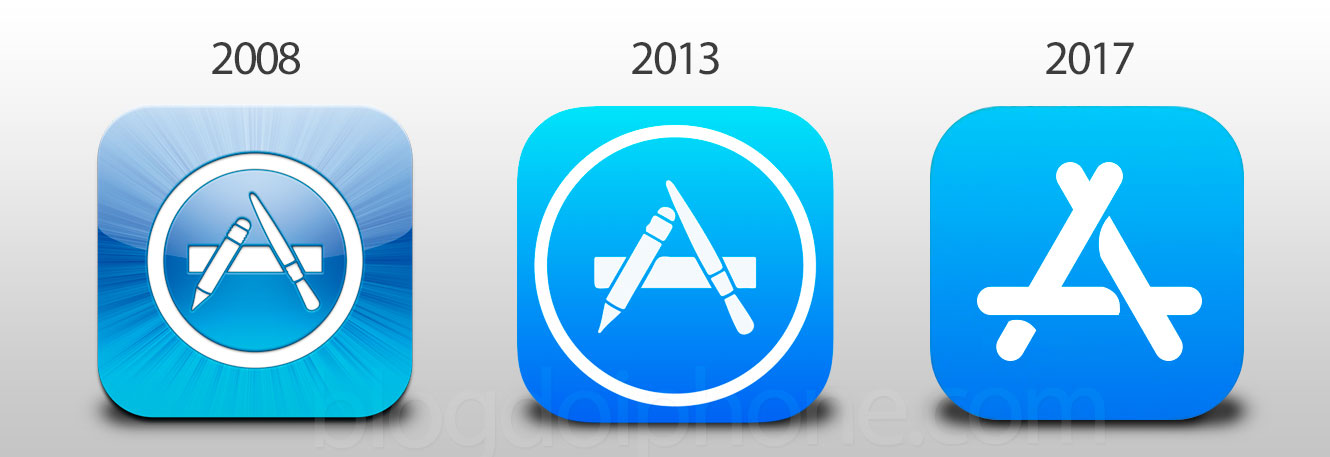 Além da App Store, outros ícones sofreram alterações, como o dos Mapas (com...