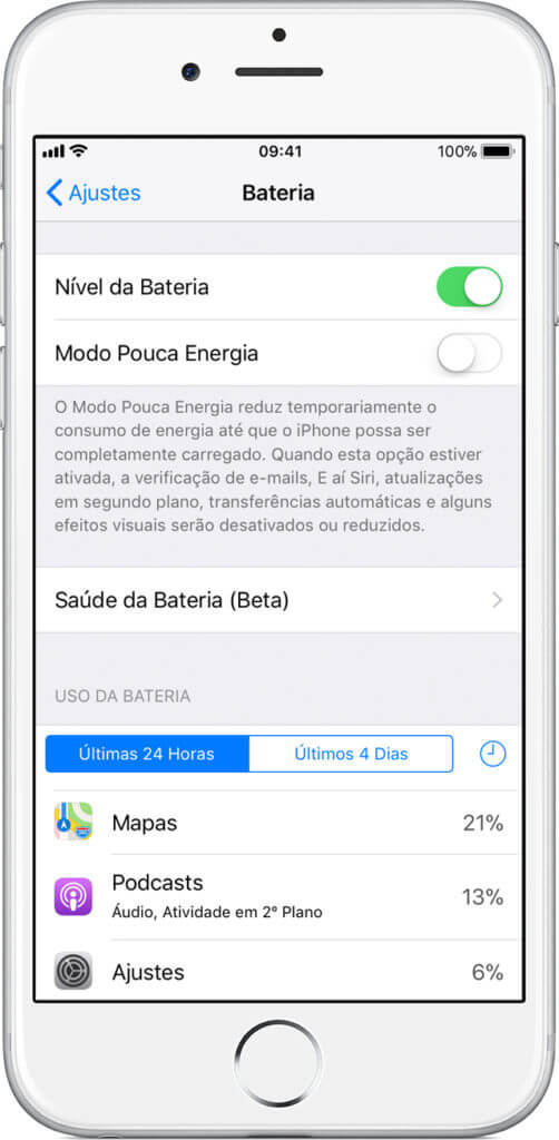 Como ver a Saúde da Bateria do seu iPhone
