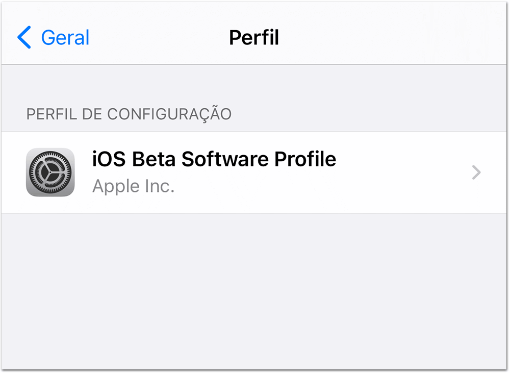 apagar beta do iOS